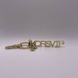 Michael Kors Crystal Embellished 'Kors VIP' Charm Keychain